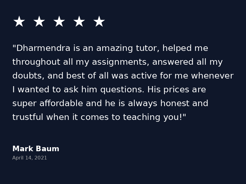 Learner feedback 5
